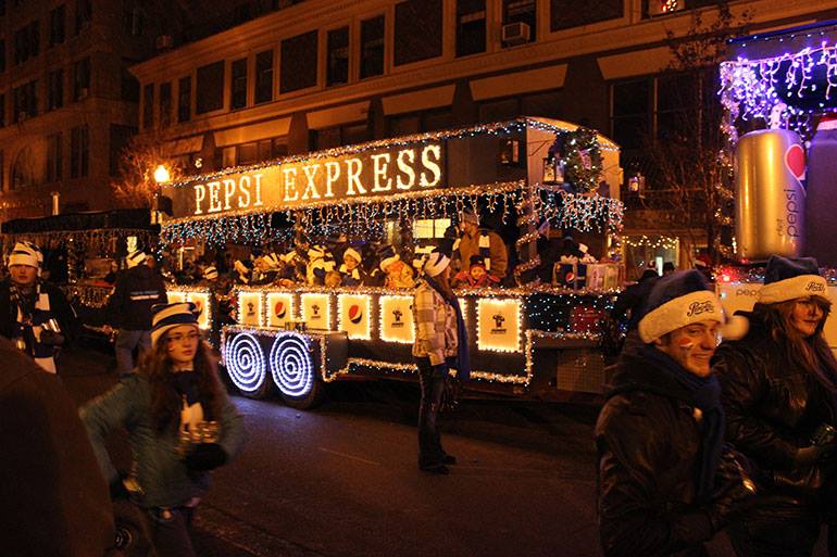 Pepsi took the top prize at this years Christmas Parade in downtown Jamestown