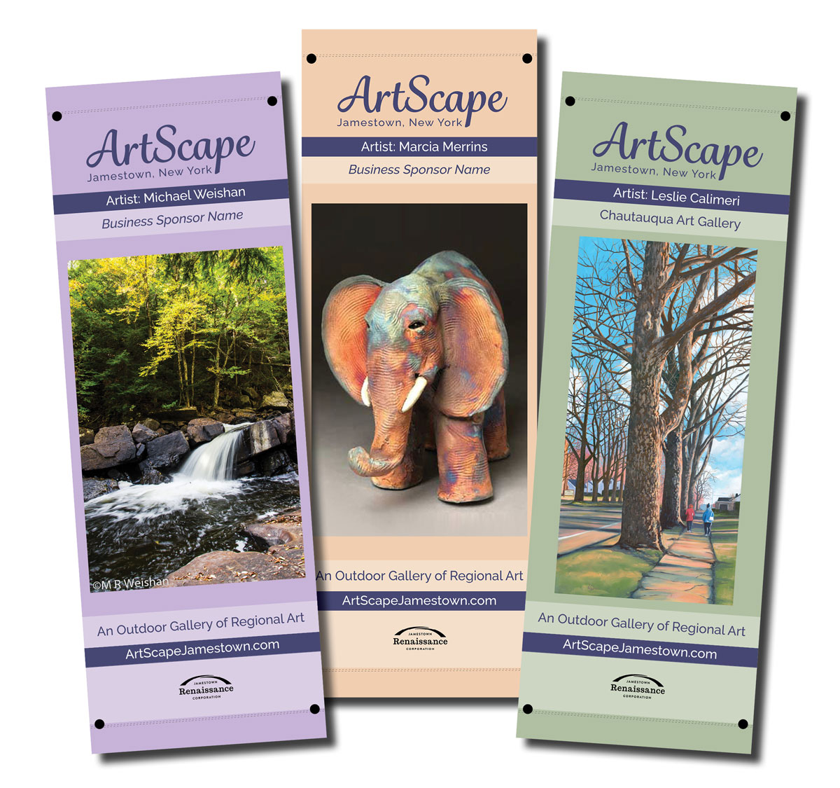 Sample ArtScape banners